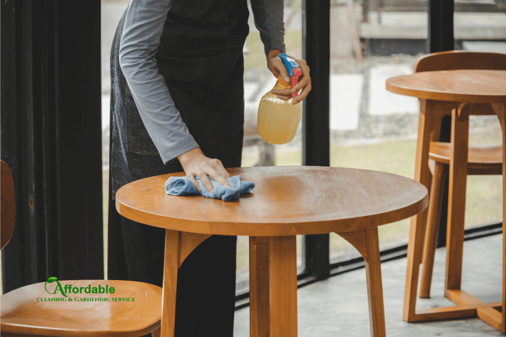 Bamboo furniture spot cleaning